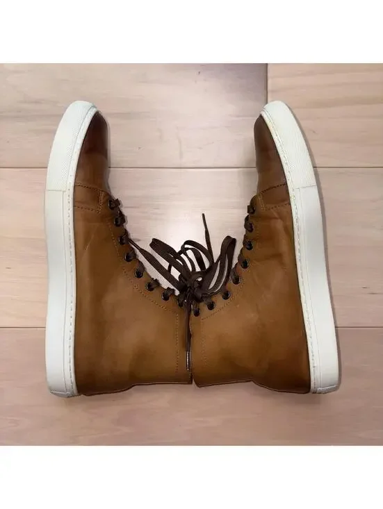 Thursday Boot Co Premier High Top Sneaker Brown Leather Men’s Size 9 - Picture 3 of 8